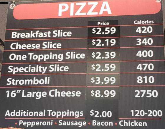 Page 2 of menu, Mirabito Convenience Store Lansing, NY